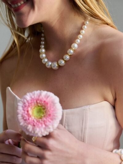 Collier perles fantaisie