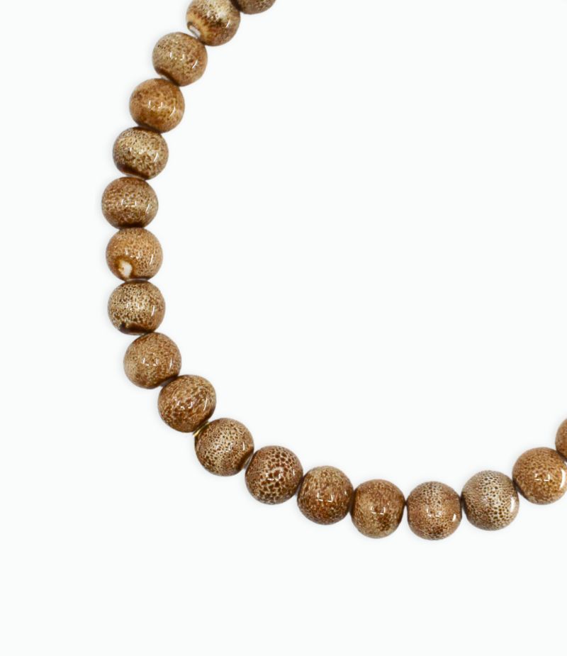 Collier grosses perles colorées