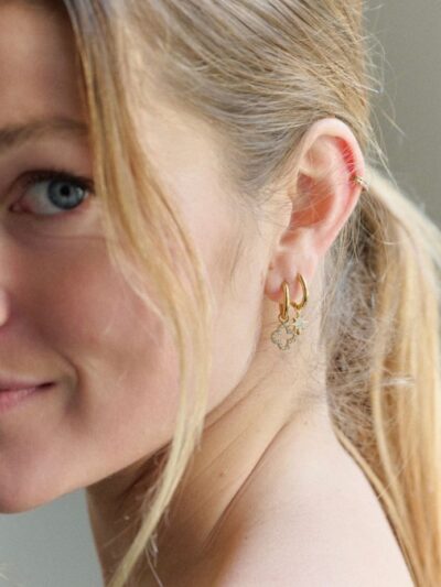 Boucles d'oreilles strass pendantes