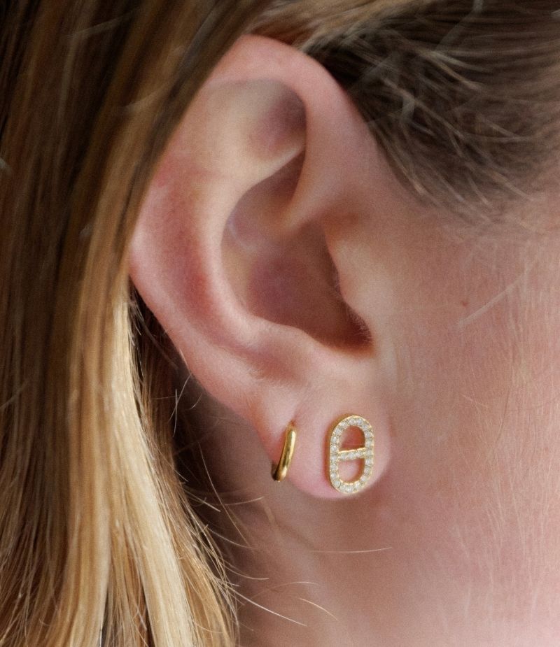 Boucles d oreilles puces acier inoxydable