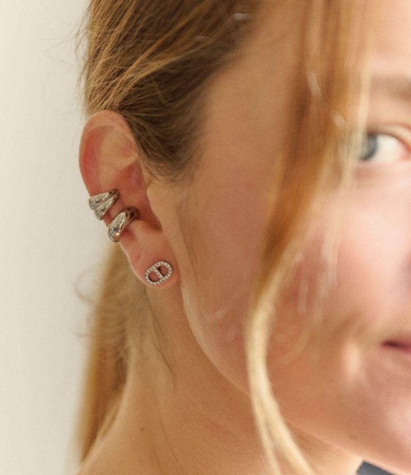 Boucles d oreilles puces acier inoxydable