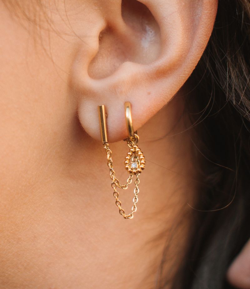 Boucles d'oreilles chaînes