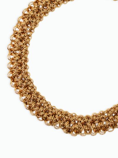 Gros collier doré femme