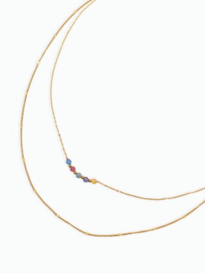 Collier double chaîne