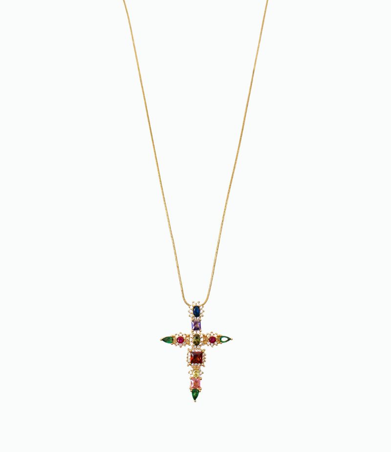 Collier pendentif croix