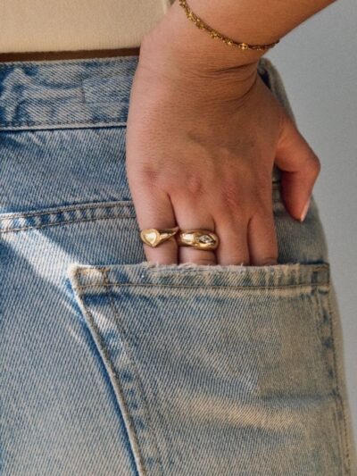 Chevalière femme or 18k