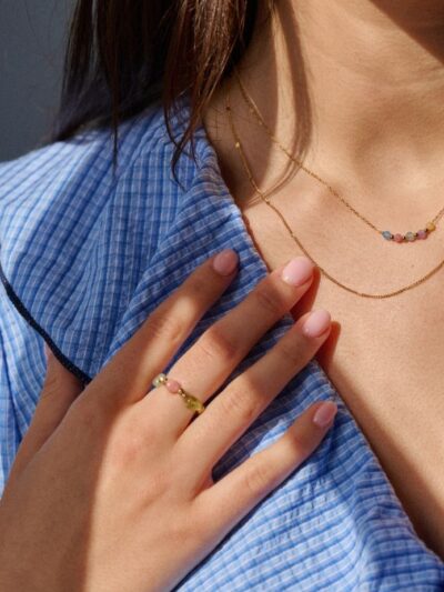 Bague perles