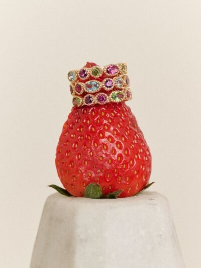 Bague pierres multicolores​