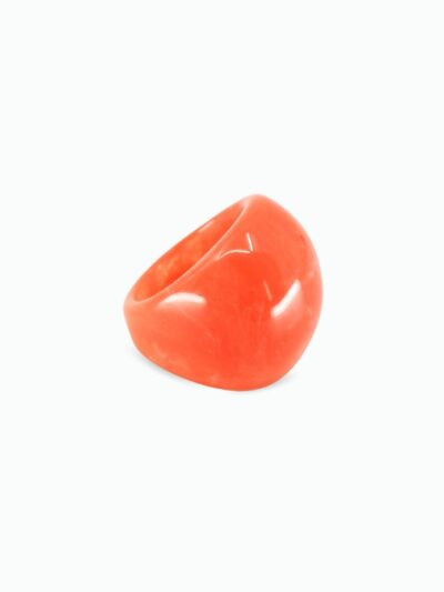 Bague en résine​ orange