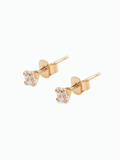Boucle d'oreille puce strass