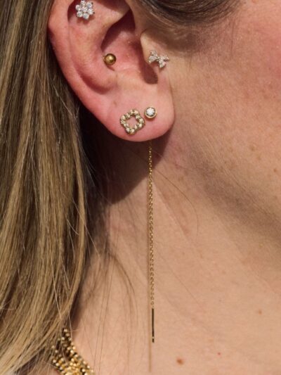 Boucle d'oreille longue pendante​