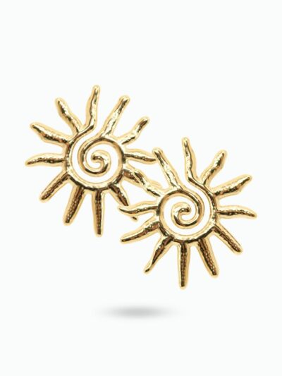 Boucles d'oreilles soleil pendantes