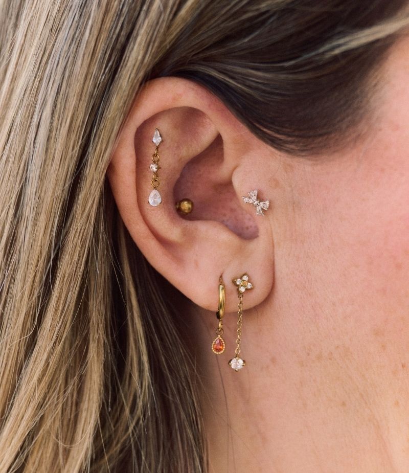 Boucles d'oreilles zirconium