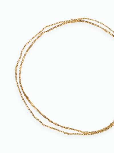 Bracelet cheville femme double rang
