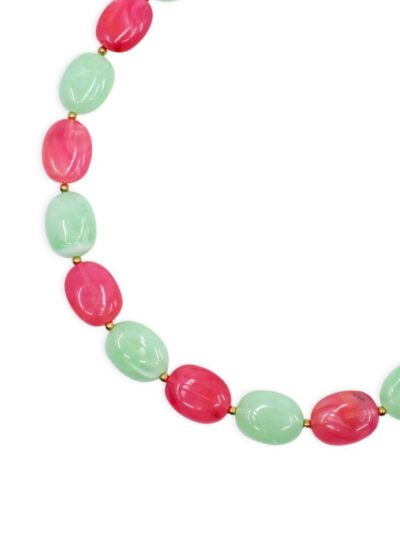 Collier perles colorées