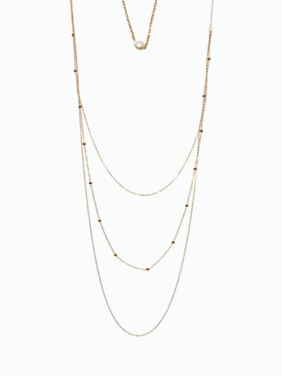 Collier de dos perle