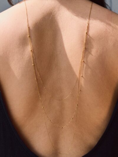 Collier de dos perle