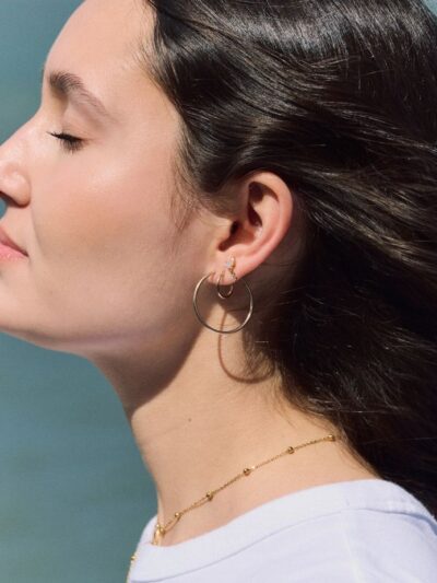 Créoles plaqué or simples