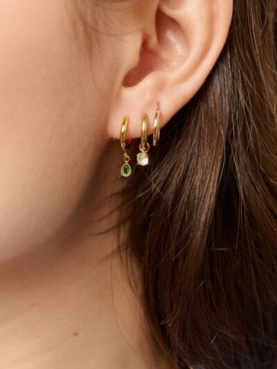 Créoles plaqué or simples