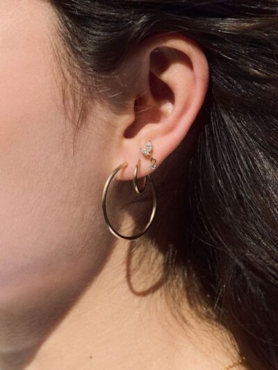 Créoles plaqué or simples