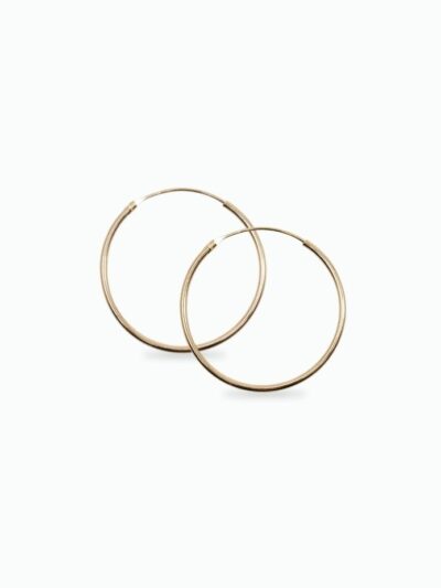 Créoles plaqué or simples