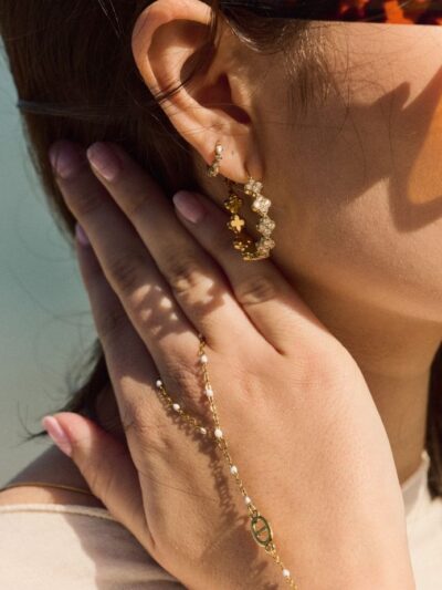 Boucles d'oreilles créoles fantaisie