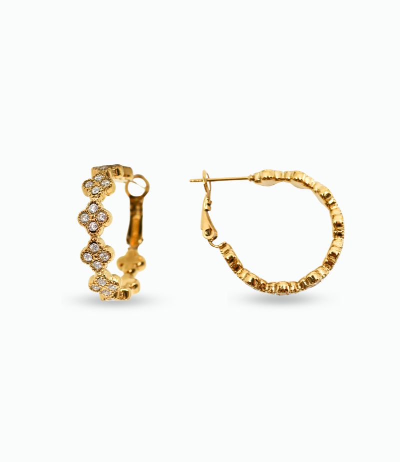 Boucles d'oreilles créoles fantaisie