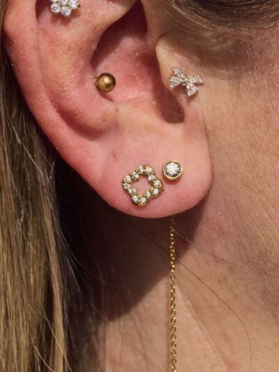 Boucle d oreille trèfle