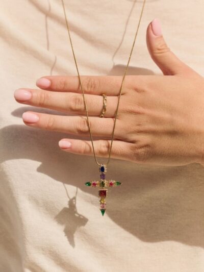 Collier pendentif croix