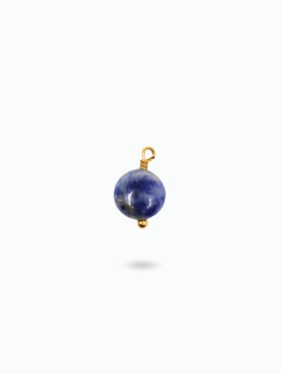pendentif en pierre​ agate bleue