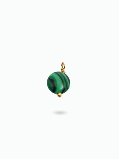 pendentif en pierre malachite