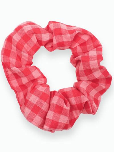 chouchou vichy rose