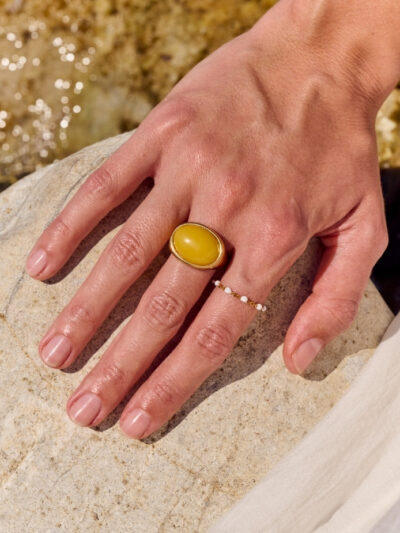 Bague colorée femme​