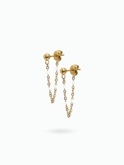 Boucles d'oreilles perles​​​