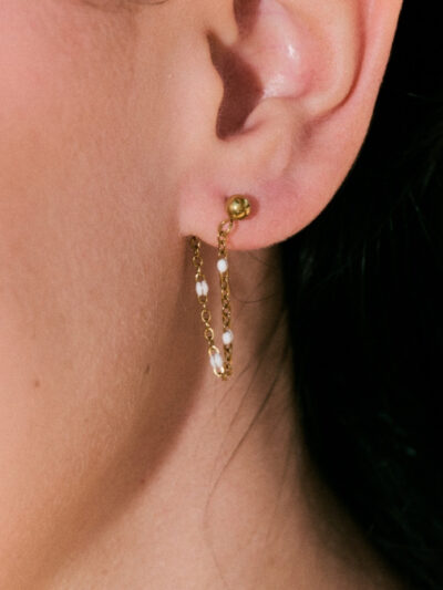 Boucles d'oreilles perles​​​