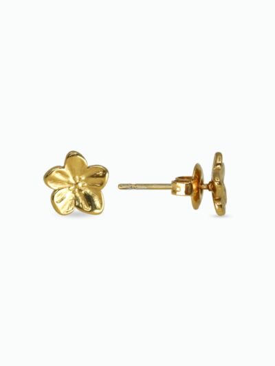 Boucle d'oreille puce fleur​