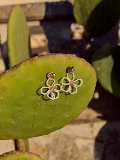 Boucles d'oreilles marguerites
