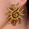 Boucles d'oreilles soleil pendantes