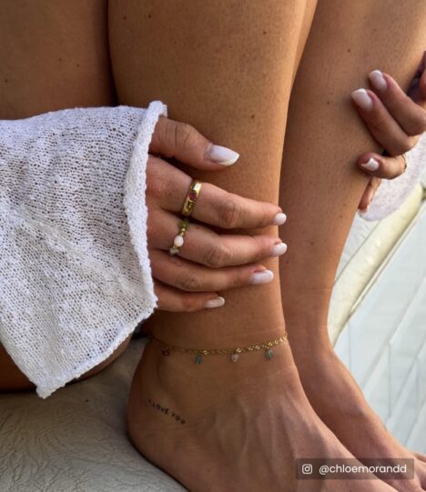 Chaîne de cheville femme
