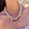 Collier grosses perles blanches​​