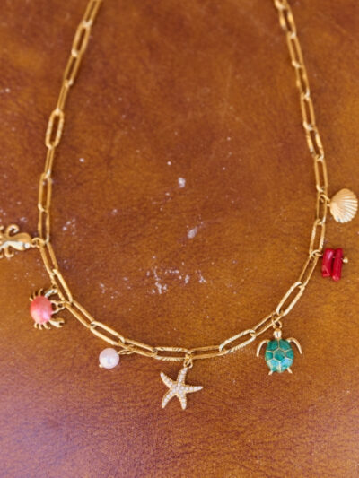 Collier breloque acier inoxydable