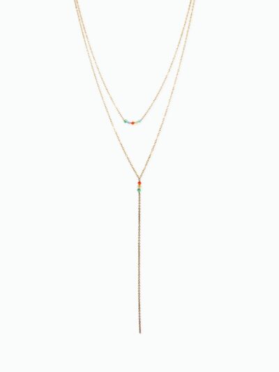 Collier cravate doré​​