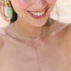Collier cravate doré​​