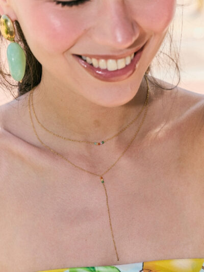 Collier cravate doré​​