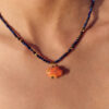 Collier cristaux colorés