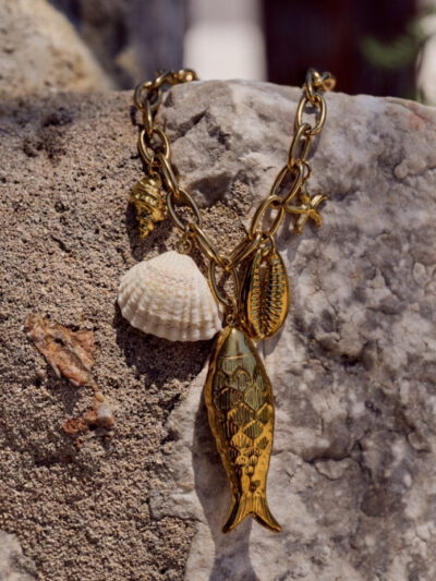 Collier gros pendentifs