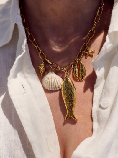 Collier gros pendentifs