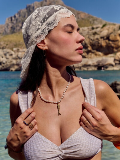 foulard dentelle