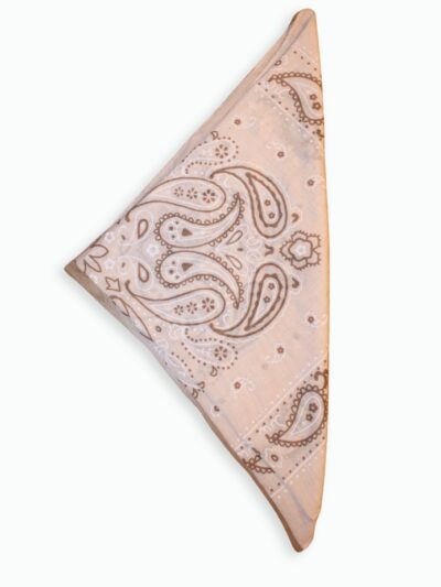foulard paisley beige