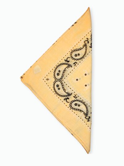 foulard paisley jaune